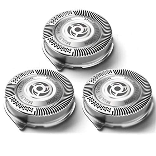 Gugutogo 3 pezzi di ricambio testine di rasatura rasoio per lame Philips serie 5000 argento