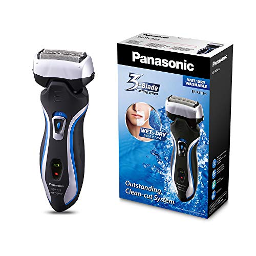 Panasonic ES-RT33-S503 - Rasoio lavabile, asciutto e bagnato, 3 lame, testina girevole, velocità 10000 rpm